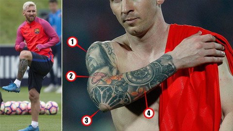 Những hình xăm độc đáo của Messi