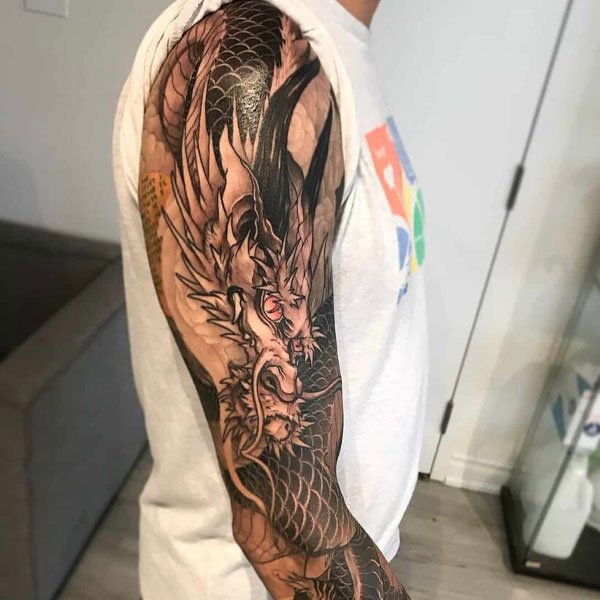 Tattoo rồng quán tay siêu ngầu chất dành cho nam