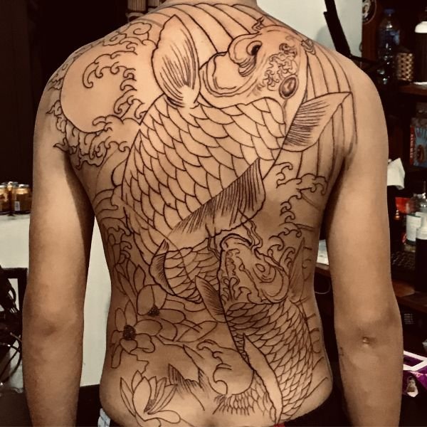 Khung tattoo bít lưng