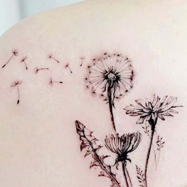 Tatoo bồ công anh mini