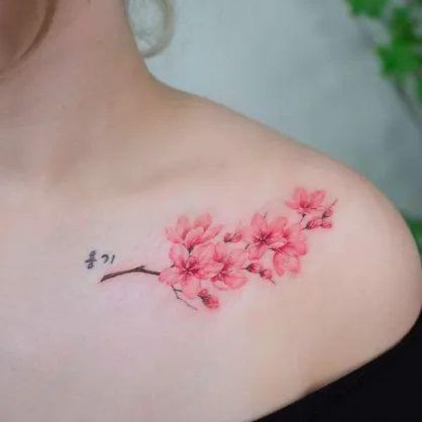 Tatoo hoa anh đào mini