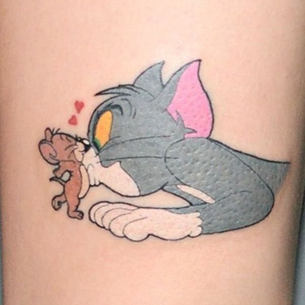 Tatoo tom and jerry