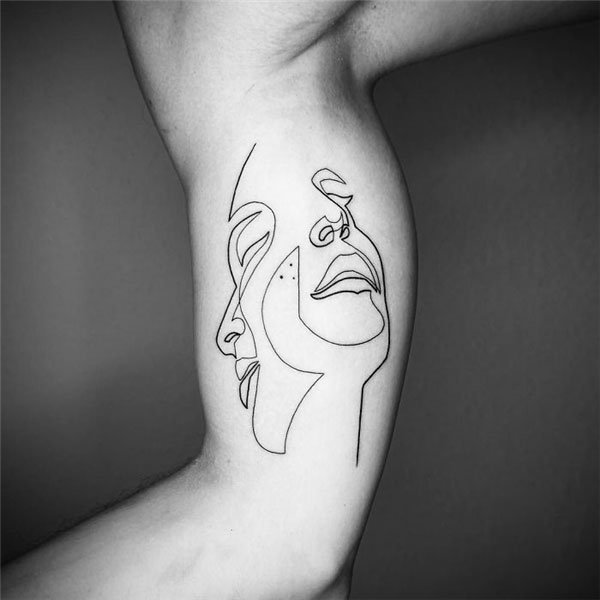 Tattoo 1 nét nhiều mặt