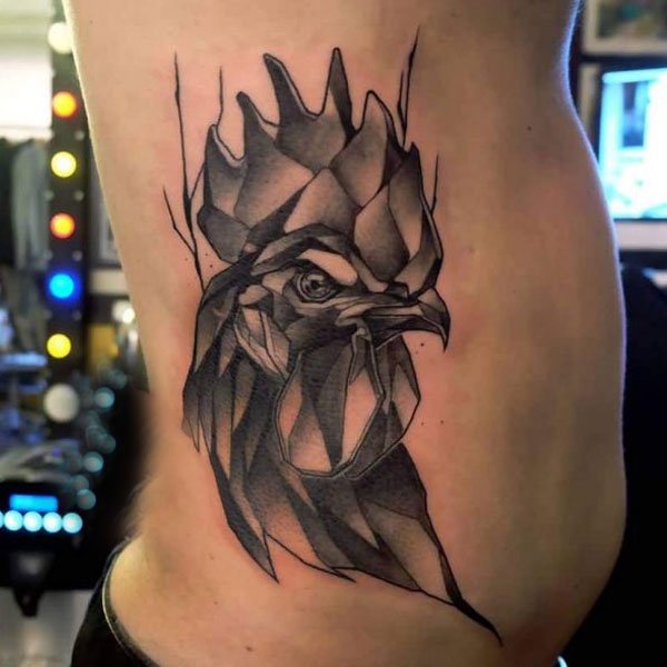 Tattoo 12 con giáp tuổi dậu ngầu