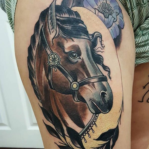 Tattoo 12 con giáp tuổi ngọ chất