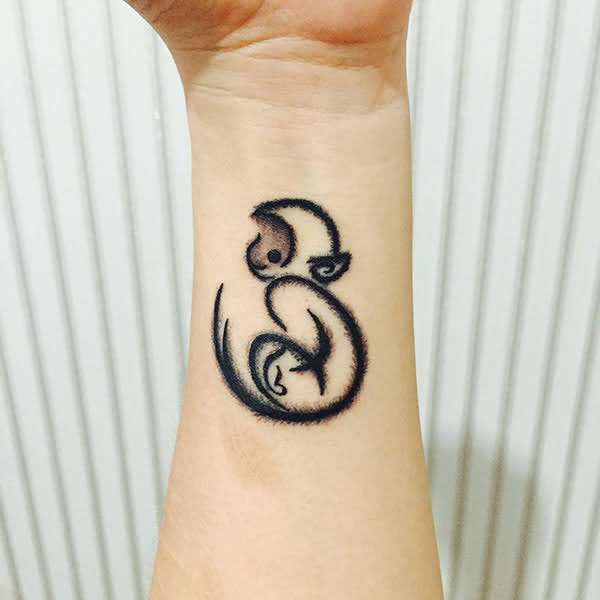 Tattoo 12 con giáp tuổi thân mini