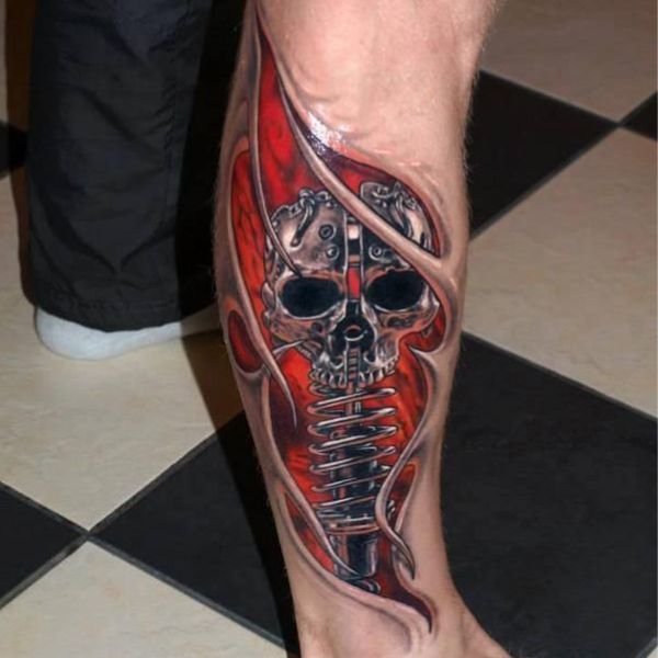 Tattoo 3d đầu lâu