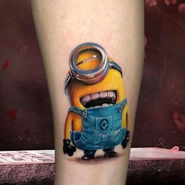 Tattoo 3d minion