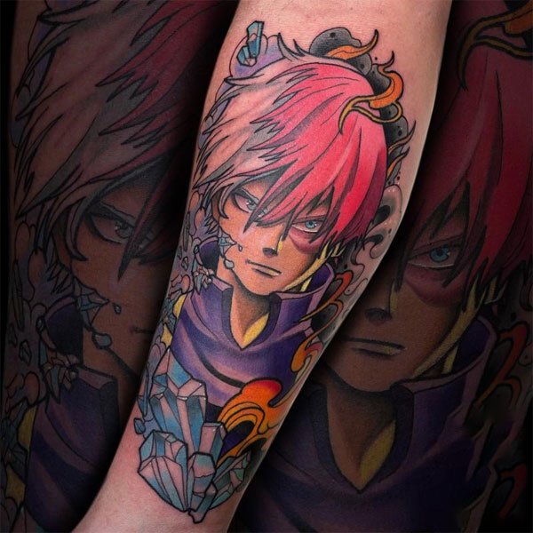 Tattoo anime sặc sỡ