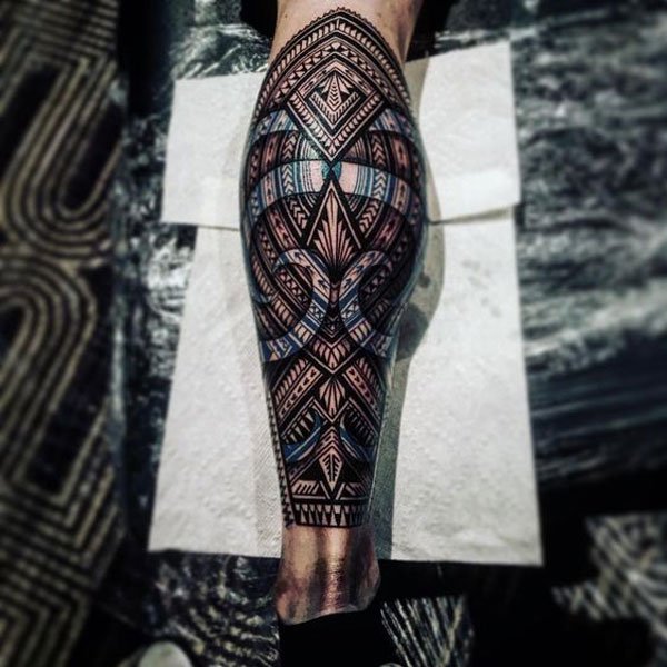 Tattoo chân nam ký tự siêu đẹp