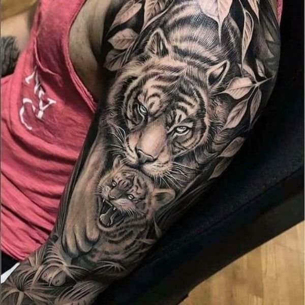 Tattoo châu âu hổ cute