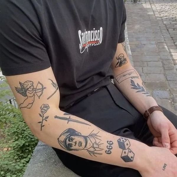 Tattoo châu âu tay