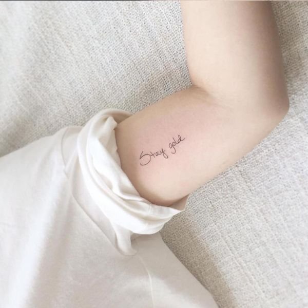 Tattoo chữ đẹp cho nữ đẹp và đoen giản