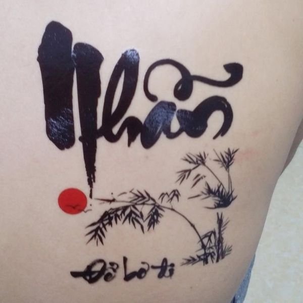 Tattoo chữ nhẫn cho nam