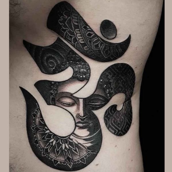 Tatto chữ nhẫn mặt phật