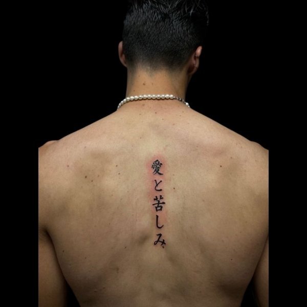 Tattoo chữ tàu cho nam