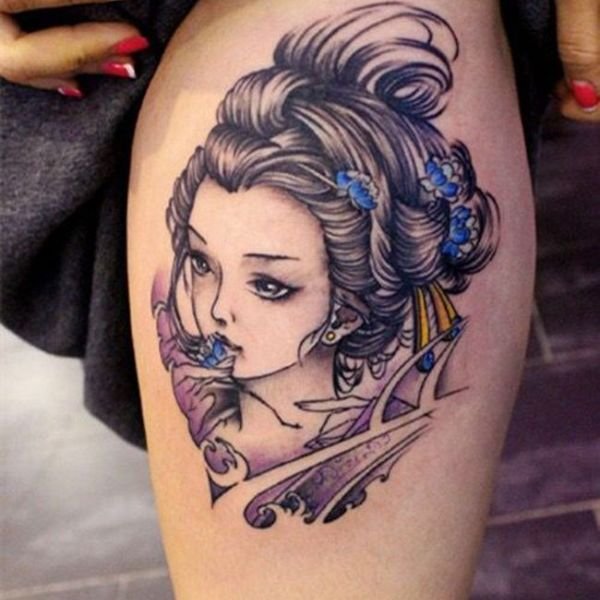 Tattoo cô gái nhật