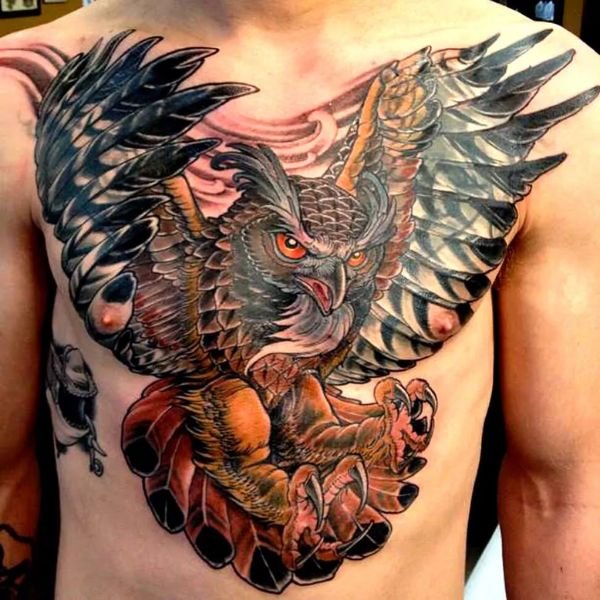 Tattoo cú mèo siêu chất