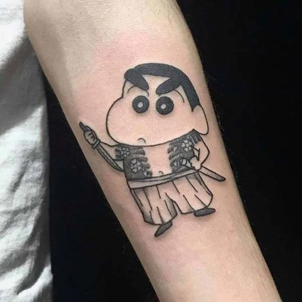 Tuyển tập hình xăm cu Shin bá đạo, hài hước 29 Tattoo cu shin xăm trổ