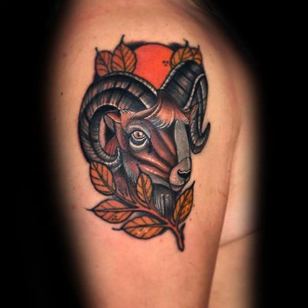 Tattoo cung bạch dương ngầu