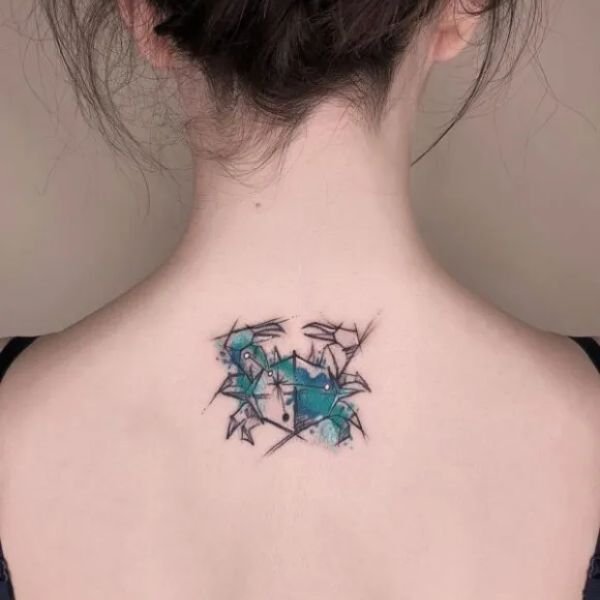 Tattoo cung cự giải đẹp cho nữ