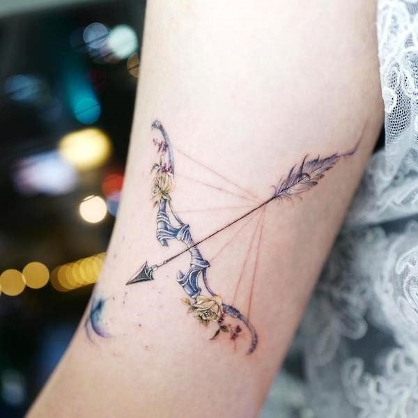 Tattoo cung nhân mã siêu đẹp