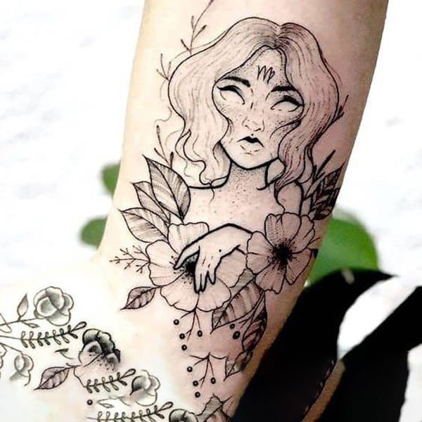 Tattoo cung xử nữ ngầu