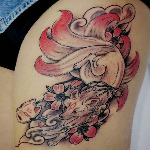 Tattoo cửu vĩ hồ ly