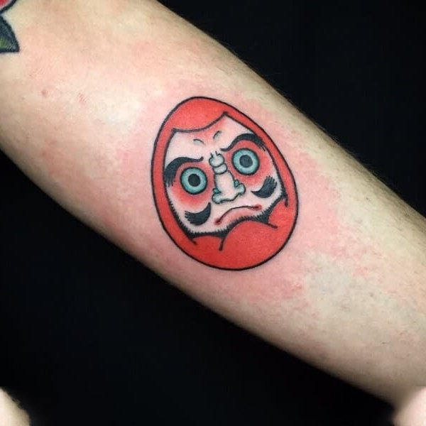 Tattoo daruma ở tay