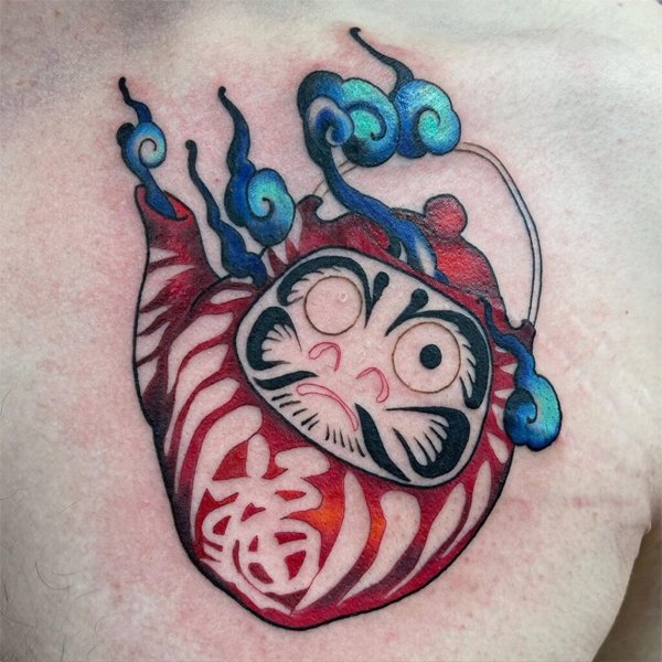 Tattoo daruma siêu chất