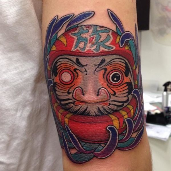 Tattoo daruma võ sư