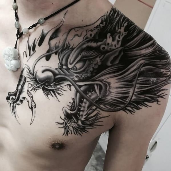 Tattoo đầu rồng đẹp nhất