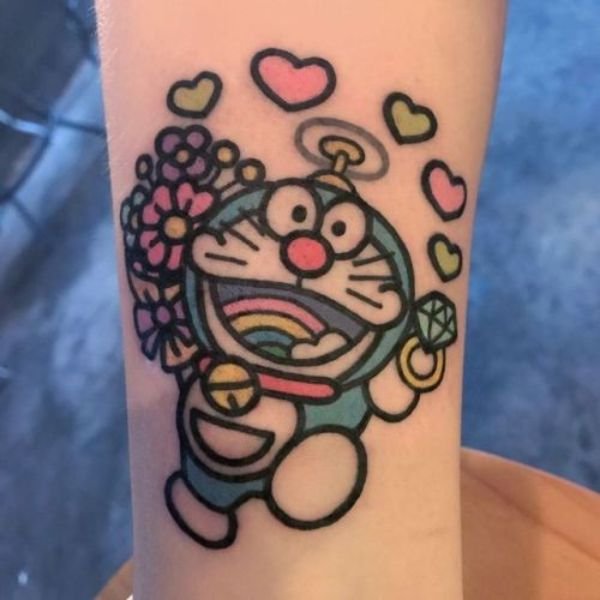 Tattoo doraemon 3d siêu đẹp