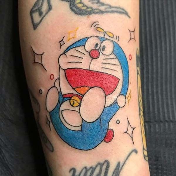 Tattoo doraemon hào nhoáng