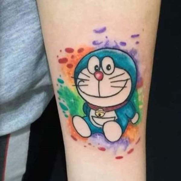 tattoo doraemon thơ tình