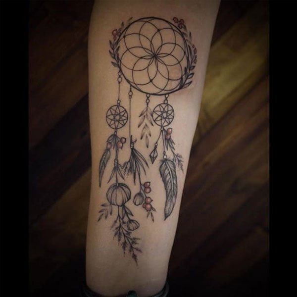 Hình xăm Dream Catcher cầu may