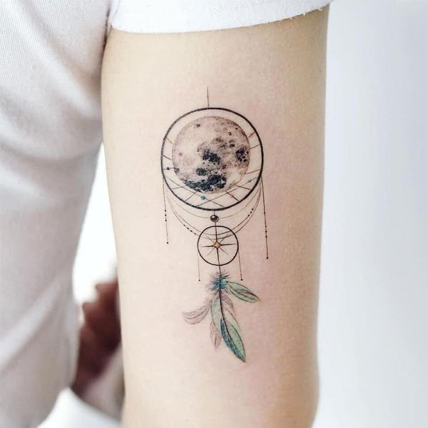 Hình xăm Dream Catcher nhỏ