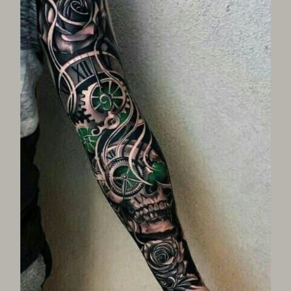 Tattoo full tay châu âu