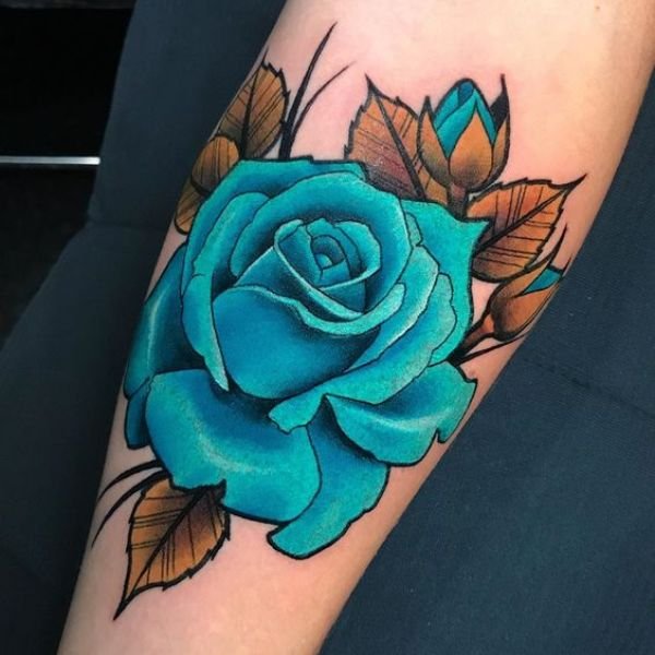 Tattoo hoa hồng ở tay 3d siêu đẹp dành cho nam