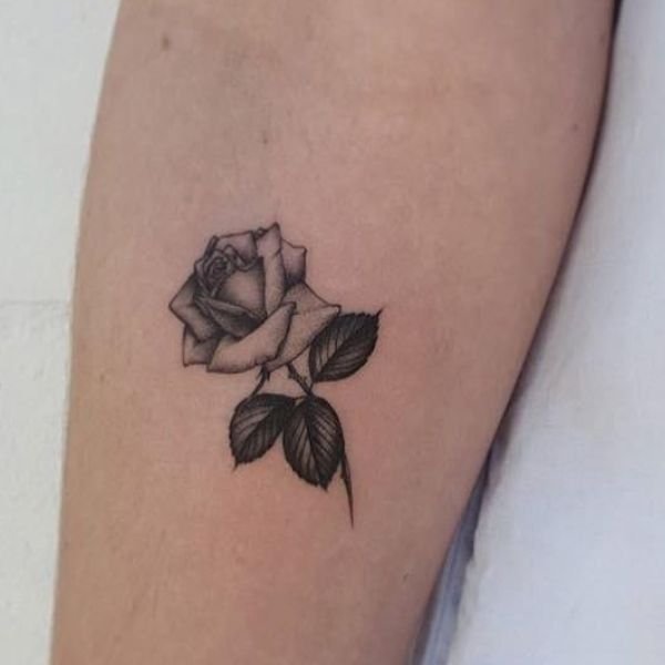 Tattoo hoa hồng ở tay mini đẹp