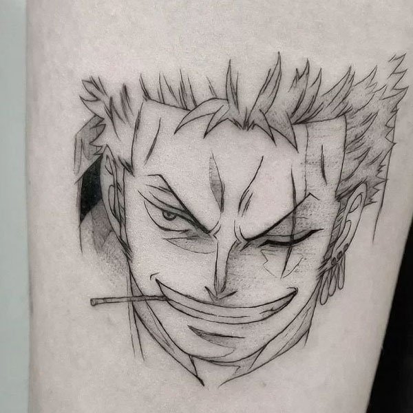 Tattoo hoạt hình zoro