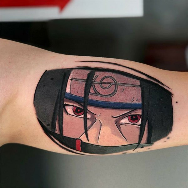 Tattoo itachi ở bắp tay đẹp