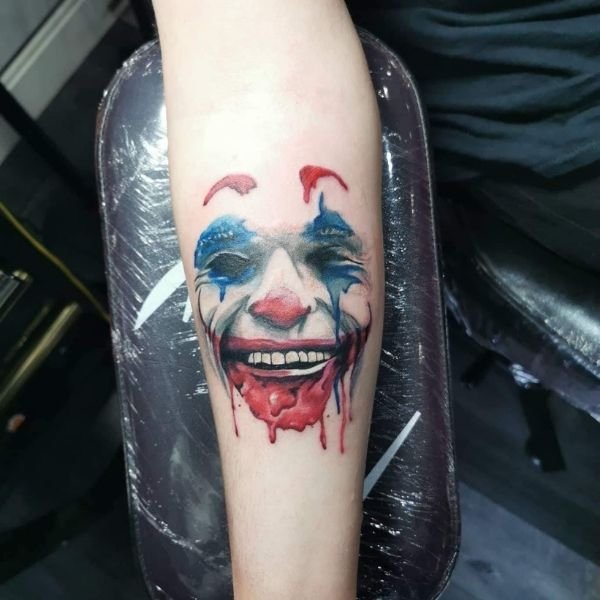 Tattoo joker cười siêu đẹp