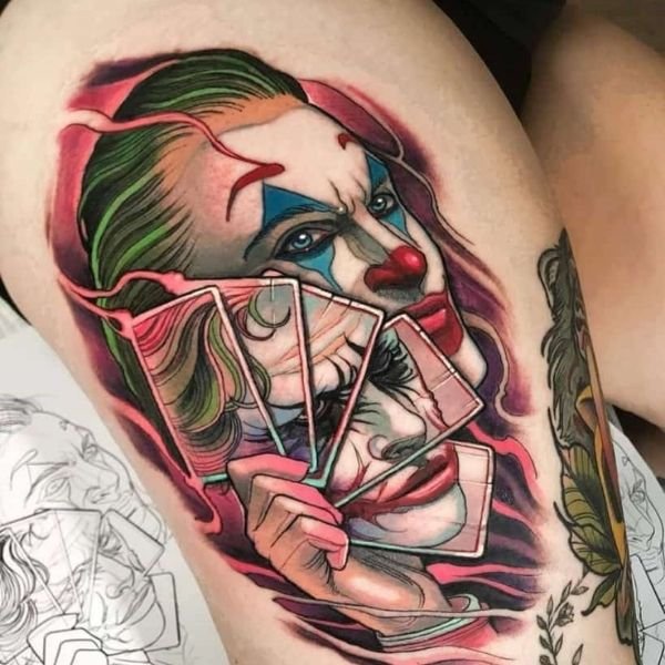 Tattoo joker lá bài