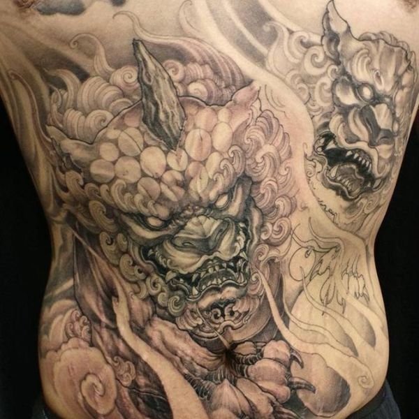 Tattoo kỳ lân đẹp cho nam