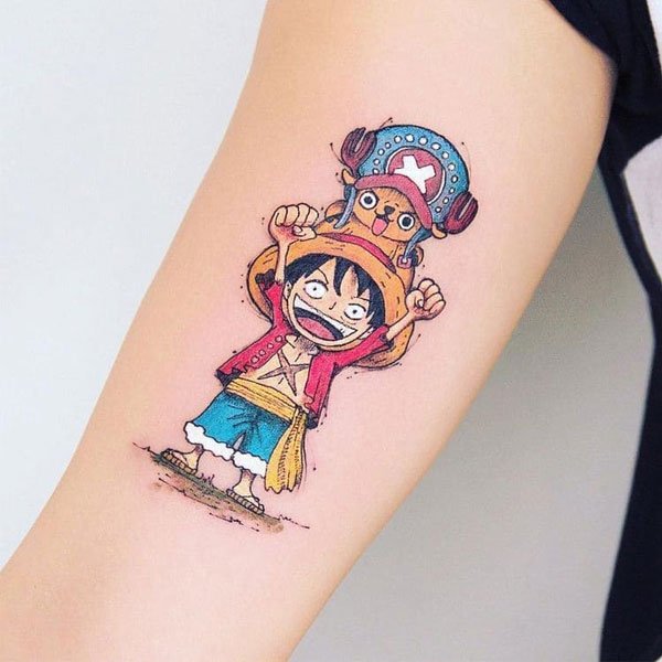 Tattoo luffy mini