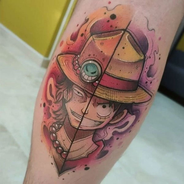 Tattoo luffy ngầu