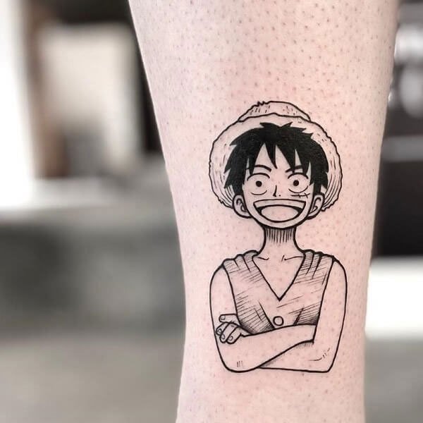 Tattoo luffy nhỏ