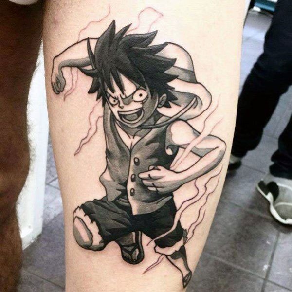 Tattoo luffy siêu đẹp