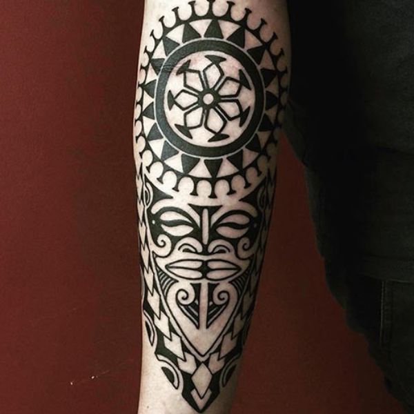 Tattoo maori cánh tay siêu đẹp dành cho nam